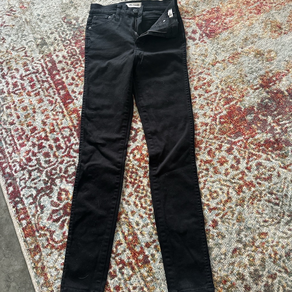 Madewell Black Skinny Jeans Sleek Fit